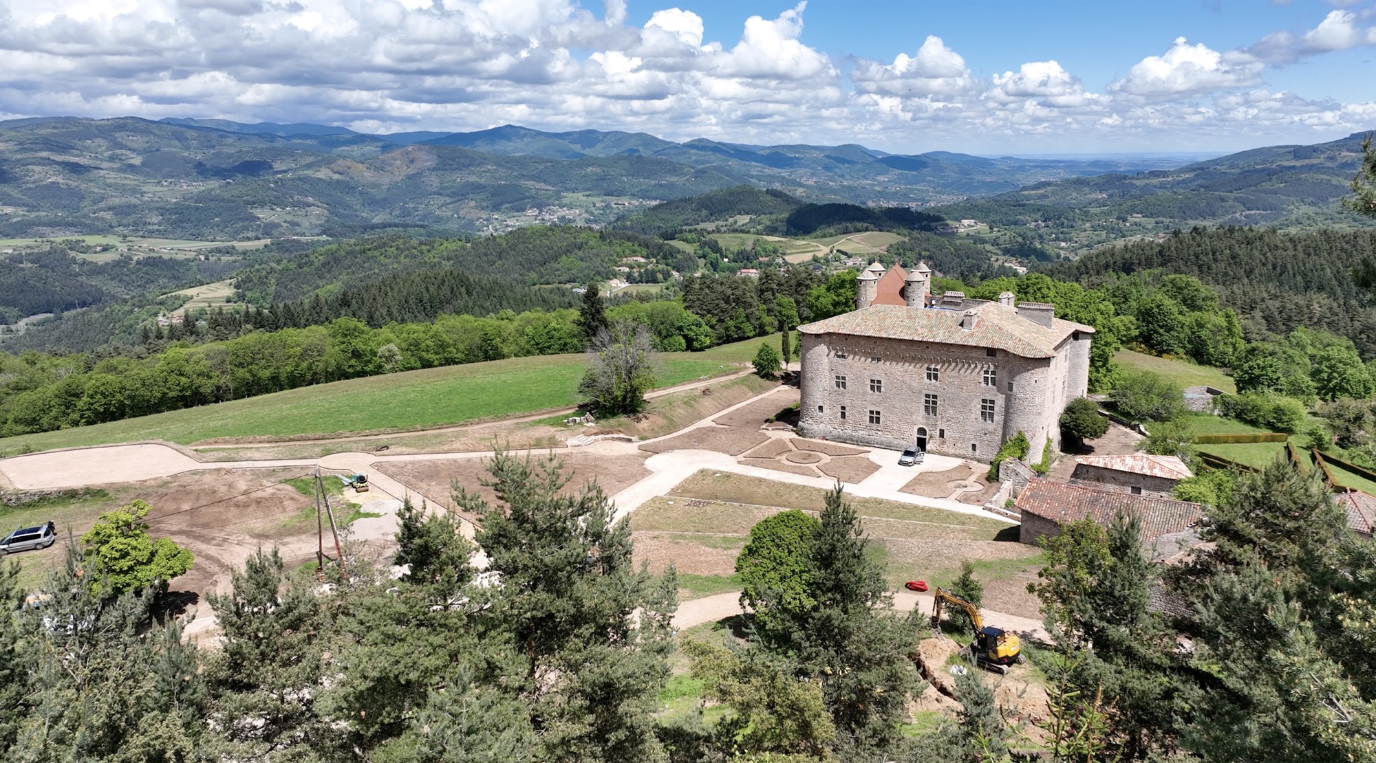 Le domaine vu du ciel